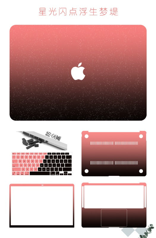 Frosted gradual change color protective case for MacBook Air Pro 11 "12" 13 "14" 15 "16" Neo A3404 A3426 A3427 A3428 A3429 A3449 A3448 A3434 A3403 A3186 A3402 A3401 A3112 A3185 A3114 A3241 A3113 A3240 Laptop accessories