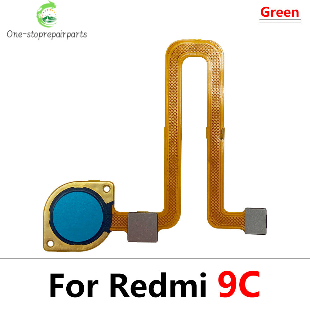 New Fingerprint For Xiaom Redmi 9C 9T 9 10C 10 Prime Home Button Fingerprint Menu Return Key Recognition Sensor Flex Cable Redmi phone repair parts