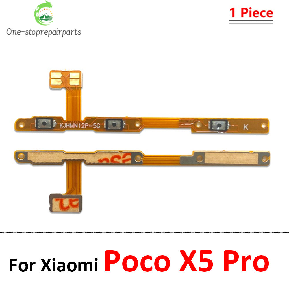 New For Xiaomi Poco F1 F2 F3 F4 F5 M3 M4 X3 X4 X5 X6 Pro 4G 5G GT Power Switch On / Off Button Volume Key Button Flex Cable  Xiaomi  Xiao mi phone repair parts