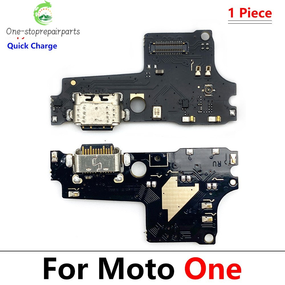 USB Charging Port Dock Charger Charge Connector Flex Cable For Motorola Moto One Vision / One Action Macro Fusion Plus Hyper Motorola phone repair parts