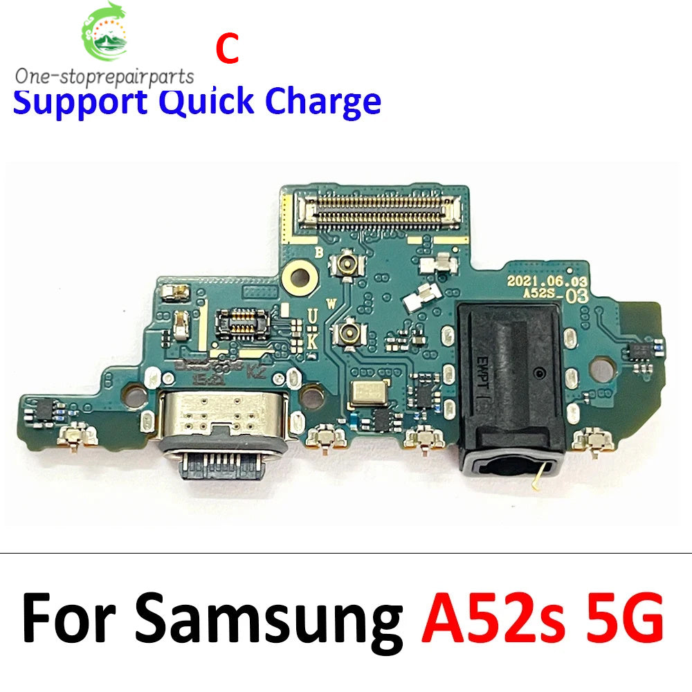 For Samsung A02 A12 A22 A32 A52 A72 A52s A03 A03s A04E 4G 5G USB Charging Port Dock Charger Connector Board Flex Cable Samsung phone repair parts