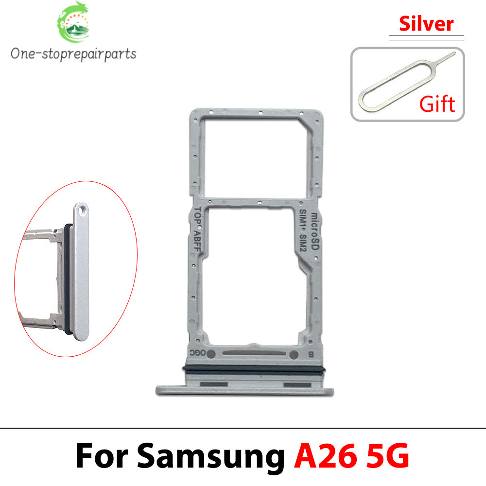 New For Samsung A36 A26 A56 4G 5G Dual SIM Card Tray Slot Holder Adapter Accessories Samsung phone repair parts