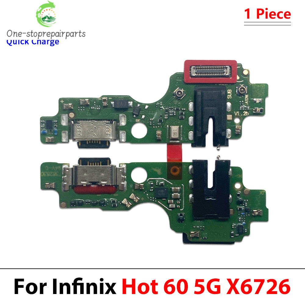 New For Infinix Hot 40 40i 50 50i 60 60i Pro Plus 4G 5G USB Charging Port Dock Charger Plug Connector Board Flex Cable  infinix phone repair parts