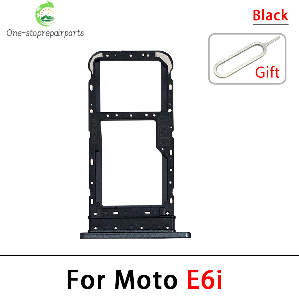 New For Motorola Moto E6i E20 E30 E40 E32 Edge 20 Pro SIM Card Slot SD Card Tray Holder Adapter Motorola phone repair parts