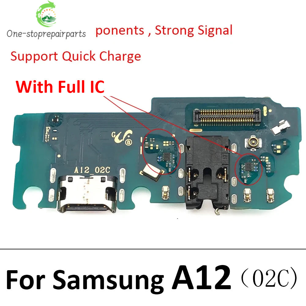 For Samsung A02 A12 A22 A32 A52 A72 A52s A03 A03s A04E 4G 5G USB Charging Port Dock Charger Connector Board Flex Cable Samsung phone repair parts