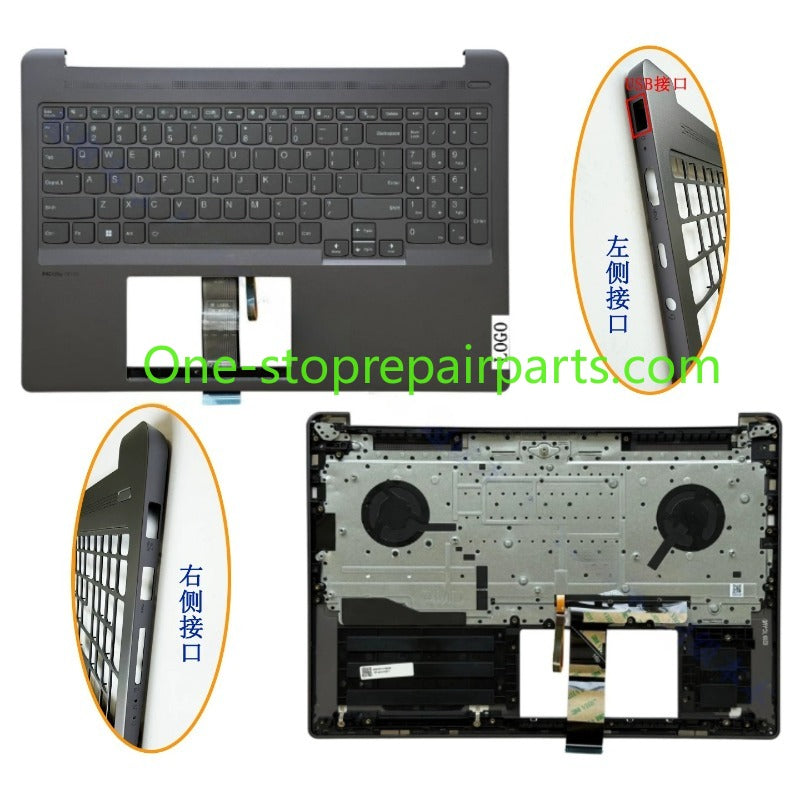 Cover case for Lenovo IdeaPad 5 Pro 16ACH6/16IHU6/16IAH7/16ARH7 2021 82L5 5CB1C75029  5CB1C74938 5CB1C74906 5CB1C74970 5CB1C75002 5B30S19010 Lcd back housing bezel upper topcase keyboard palmrest lower bottom cover Lenovo Laptop repair