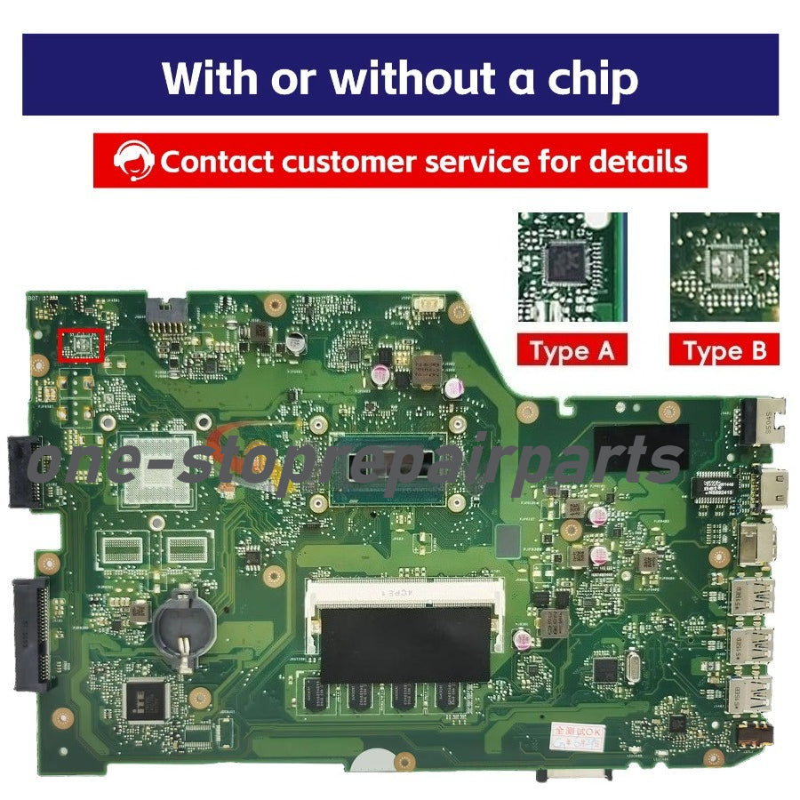For ASUS X751LN X751LAB X751LD X751LJ X751L K751L F751L X751LB X751LC X751LD X751LAR X750LA X752LA X751LP Motherboard X751LA ASUS laptop repair parts
