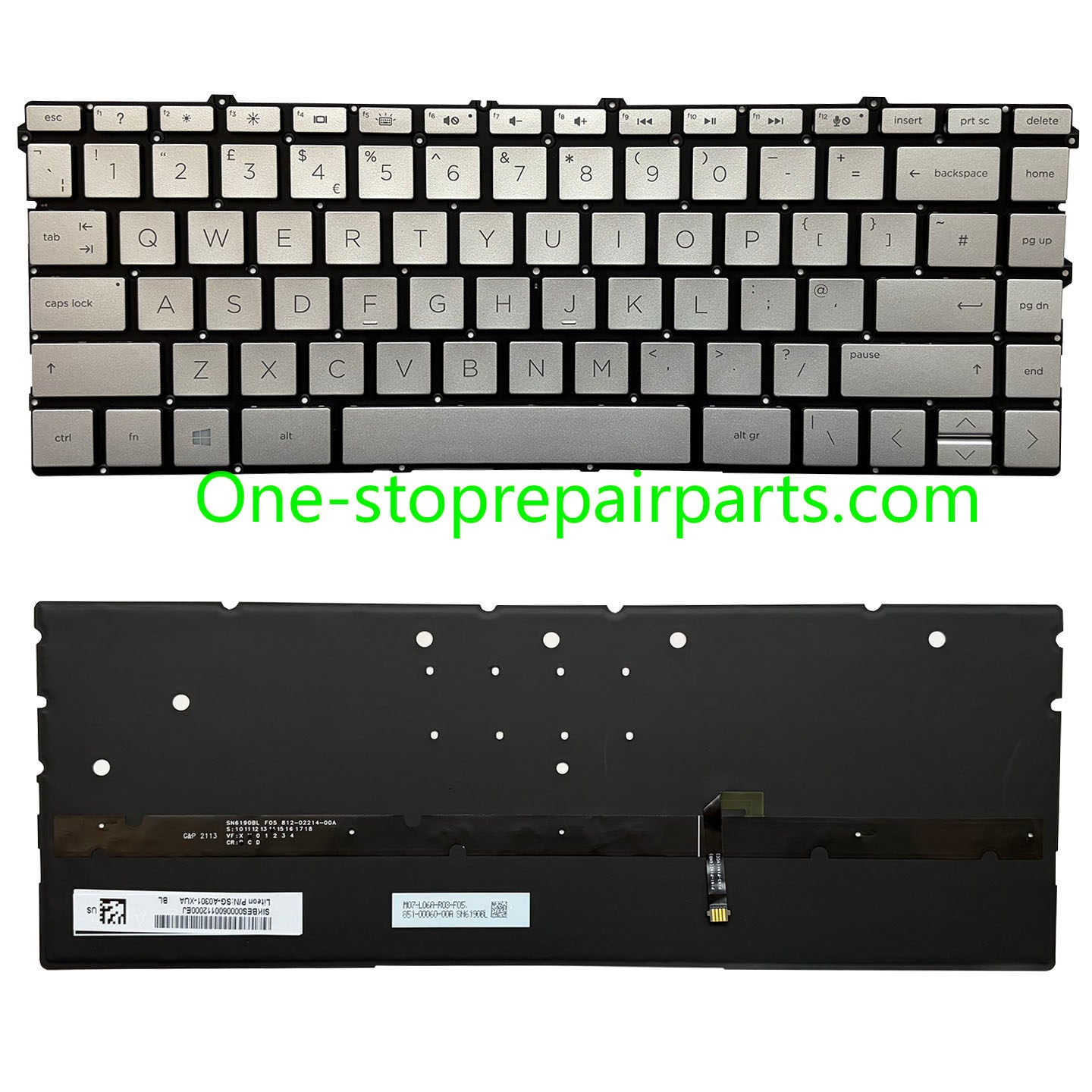 Upper Keyoard  for HP Spectre X360 13-AW TPN-Q225 UK/SP/RU/LA US