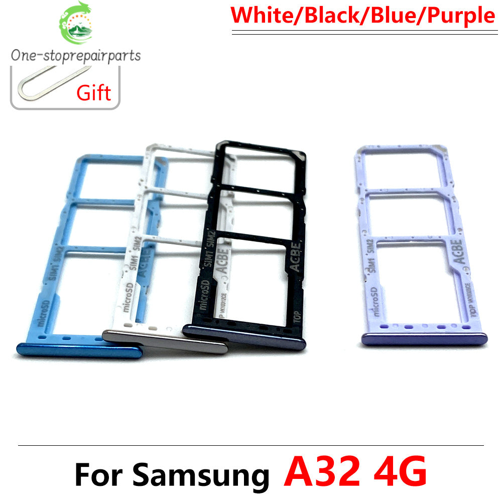 SIM Card Tray Slot Holder Adapter Accessories For Samsung A22 A32 4G 5G Replacement Spare Parts Samsung phone repair parts