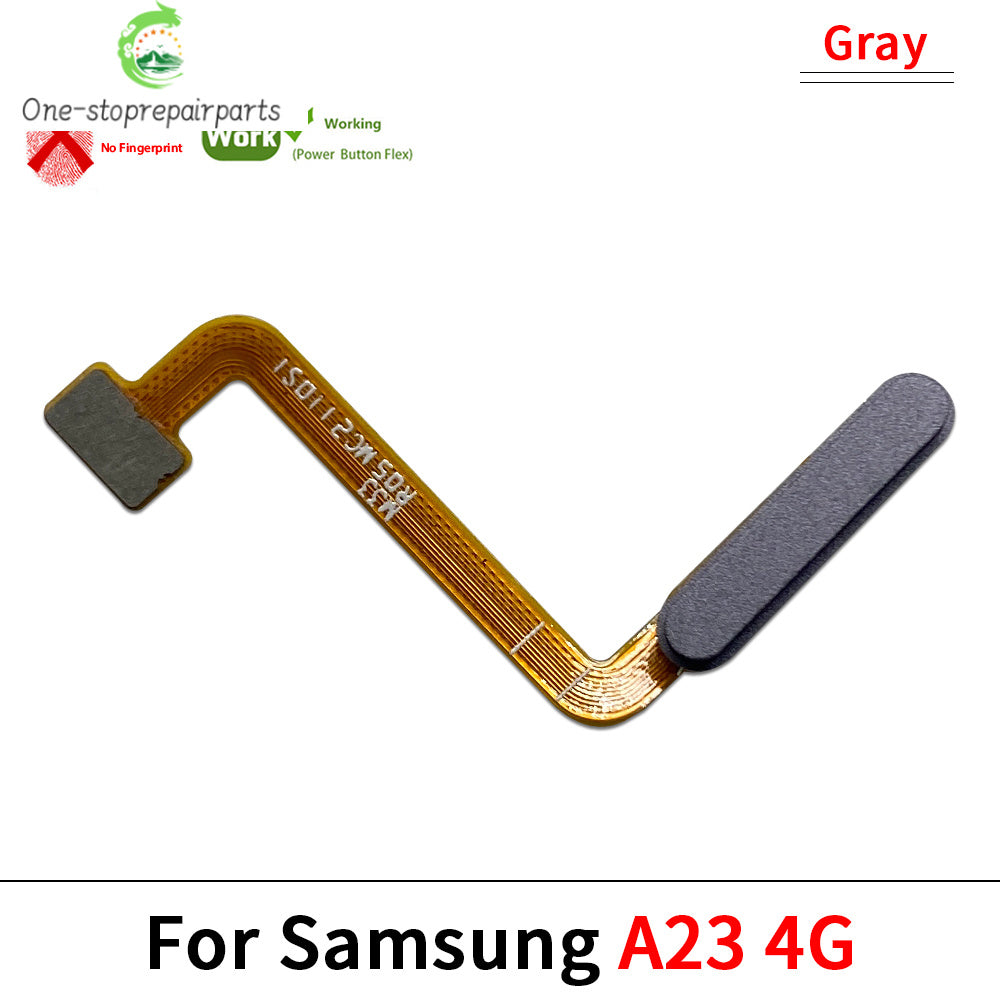 New For Samsung A15 A23 A03s 4G 5G Fingerprint Sensor Home Return Key Menu Button Flex Ribbon Cable Samsung phone repair parts