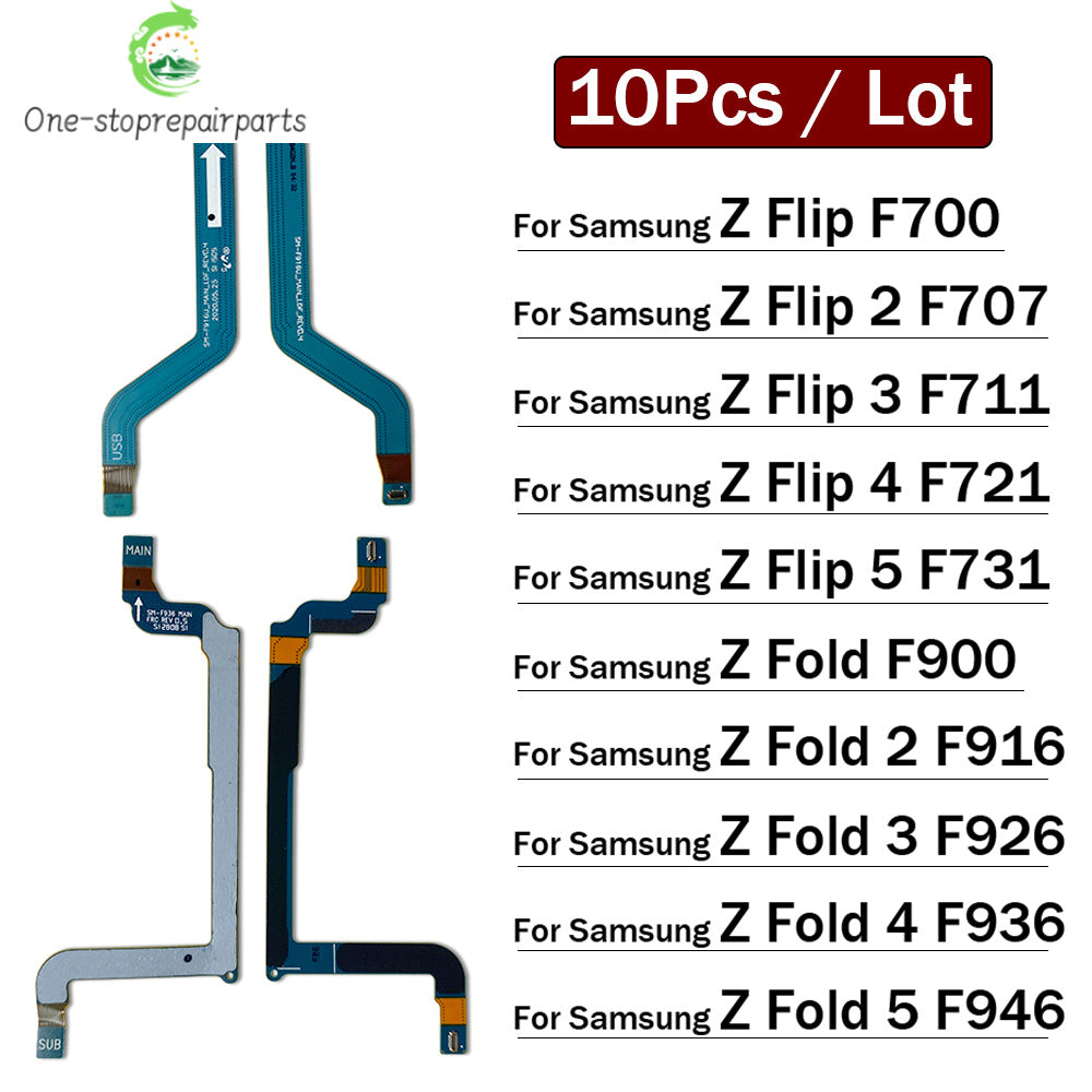 10Pcs，Signal Antenna Main Board Motherboard Connector Flex Cable For Samsung Z Flip Fold 1 2 3 4 5 F707 F711 F721 F731 F916 F926 Samsung phone repair parts
