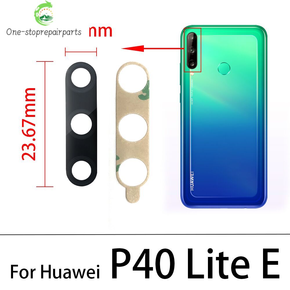 10Pcs/lot,  Back Rear Camera Glass Lens Cover With Adhesive For Huawei P20 P30 P40 P50 Pro Lite E 5G Huawei phone repair parts