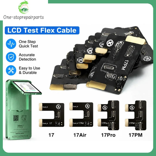 DL400 Pro For 17Pro Max LCD Screen Test Flex Cable For X 11 12 13 14 15 16 17 LCD Display Touch Testing Board Cable Repair Tool Professional Repair Tools