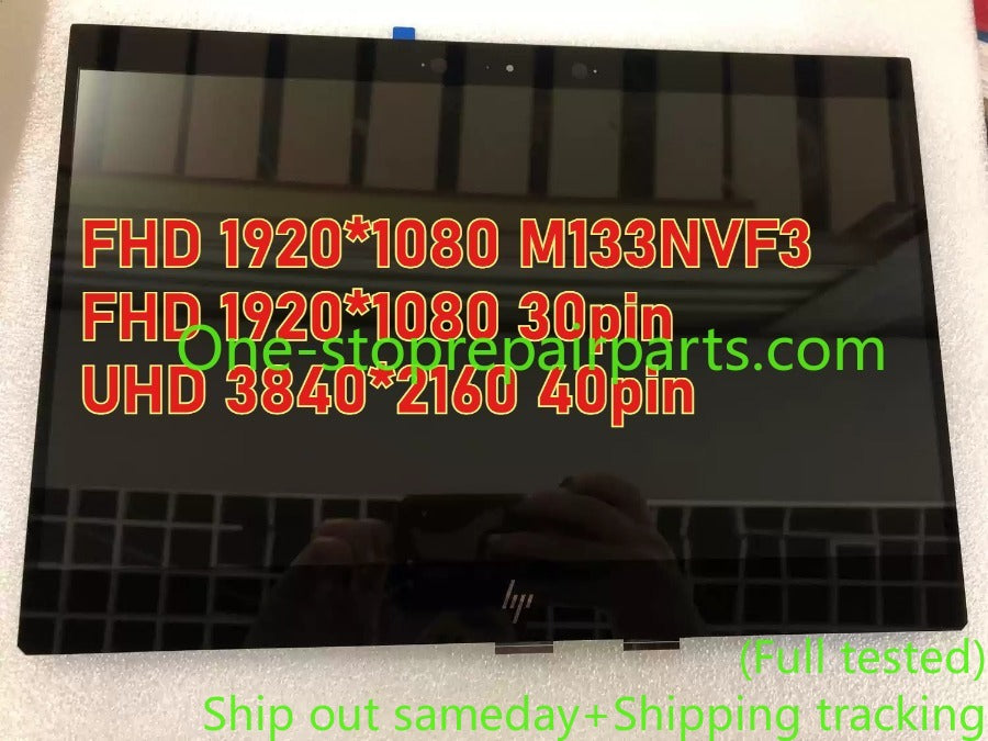 L37646-001 L37650-001 for HP SPECTRE X360 13T-AP 13-AP 13T-AP000 BV 13.3'' FHD UHD 4K IPS B133HAN05.7 M133NVF3 R0 TPN-Q212 LCD Display Touch Screen Assembly L30351-1J1 L37648-001 L37649-001