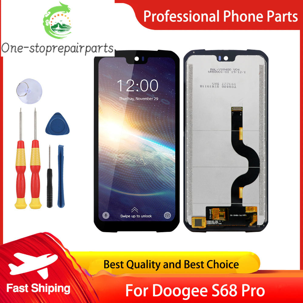 New Original Touch Screen LCD Display LCD Screen For DOOGEE S68 Pro Replacement Parts + Disassemble Tool Doogee phone repair parts