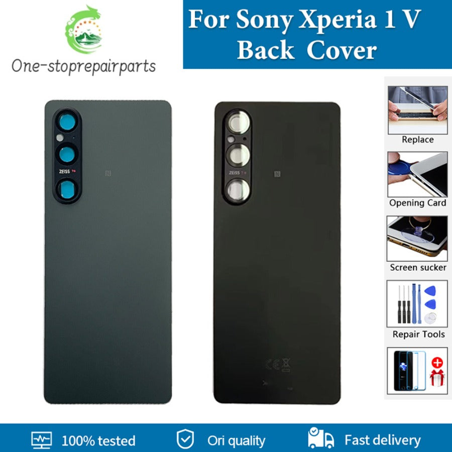 AAA+ Quality Back Back Battery Cover For Sony Xperia 1 V Back Cover  XQDQ62/B XQ-DQ72 XQ-DQ54 Rear Door Housing Case Replacement Sony phone repair parts