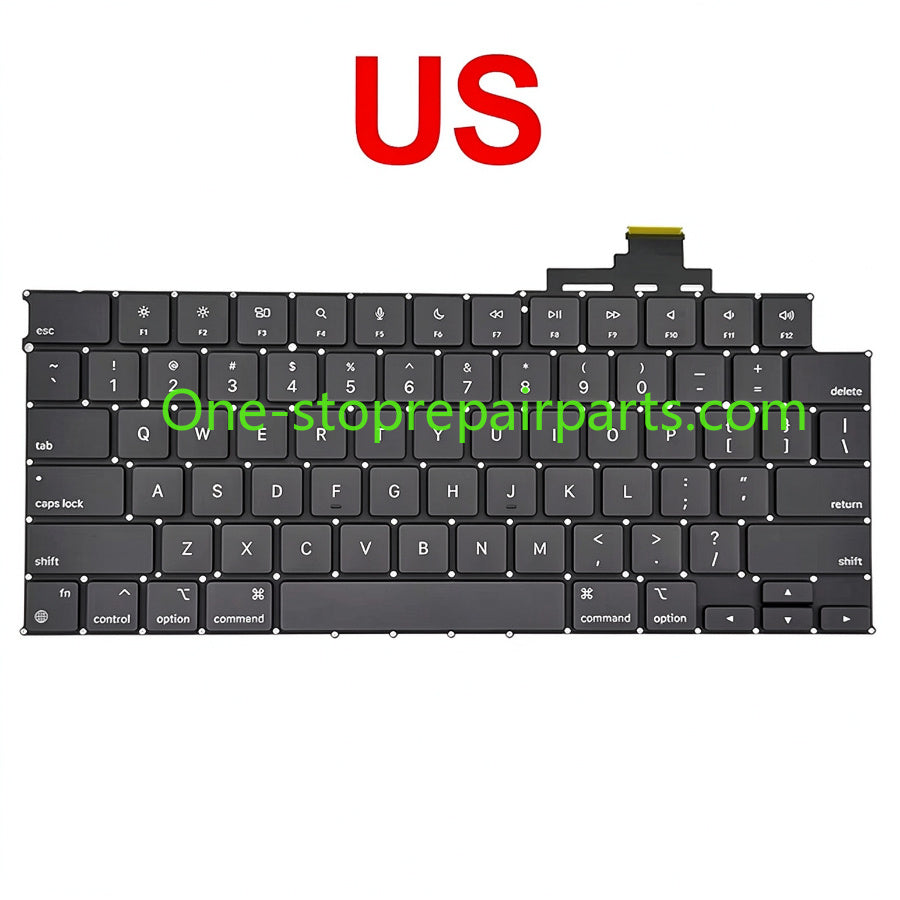 New Laptop Keyboard For MacBook Air 13.6" 15" A2681 A2941 A3113 A3114 Keyboard US UK English French German Spain EU 2022 2024 Macbook repair parts