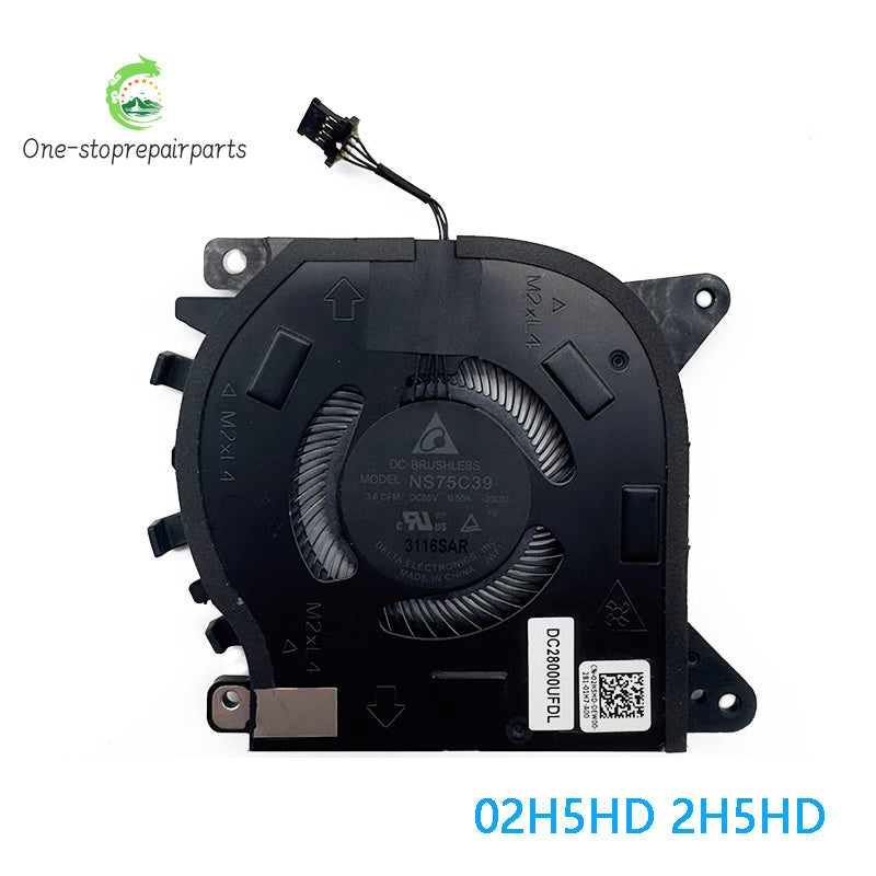 New ORIGINAL Laptop Cpu Cooling FAN FOR Dell Alienware X15 R1 02H5HD Dell laptop repair parts