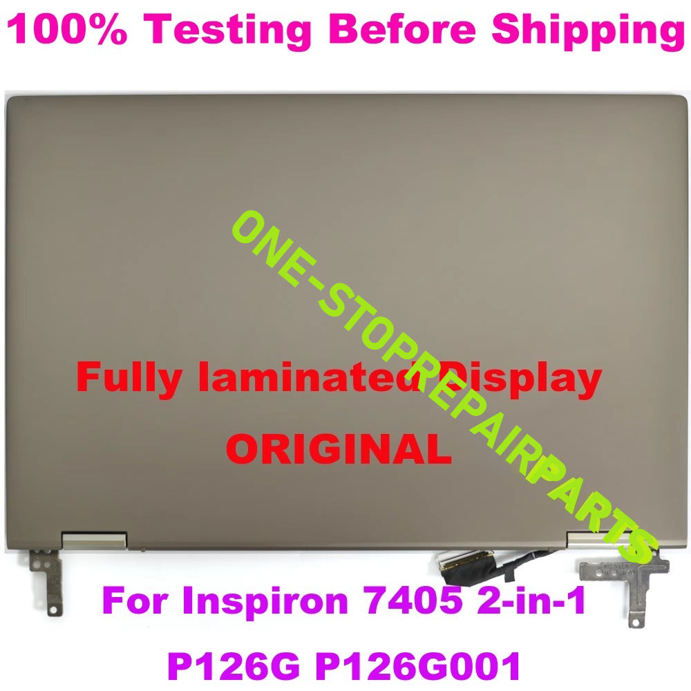 14" 1080p For Dell Inspiron 5400 5406 7405 2-in-1 P126G P126G004 Display LCD Touch Screen Replacement Assembly With Hinges Panel Dell laptop repair parts