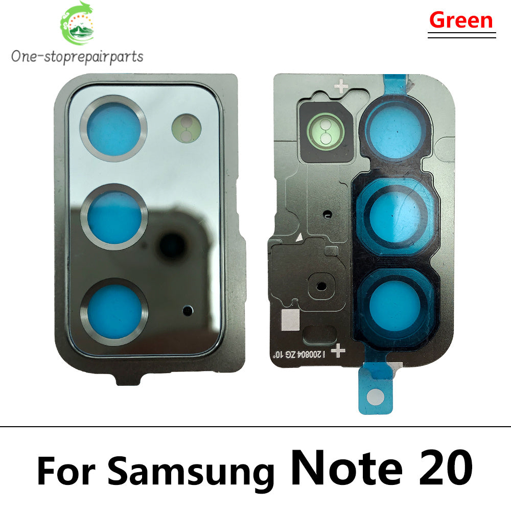 10Pcs, Back Rear Camera Glass Lens Circle Cover For Samsung Note 20 / Note 20 Ultra / Note 10 Plus / Note 10 Lite Adhensive Samsung phone repair parts