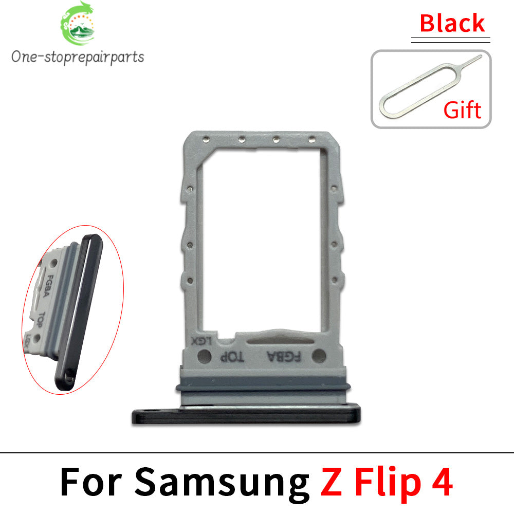 10Pcs/Lot, New For Samsung Z Flip 2 3 4 5 6 5G F711 F721 F731 F741 SIM Card Tray Slot Holder Adapter Accessories Samsung phone repair parts