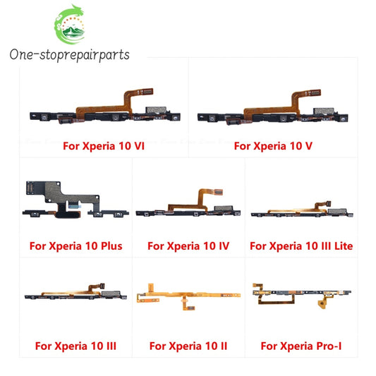 Switch Power ON OFF Key Mute Silent Volume Button Ribbon Flex Cable Parts For Sony Xperia Pro I 10 II III Lite Plus V VI Sony phone repair parts