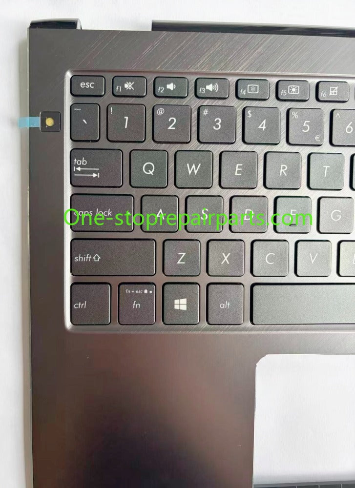 US UPPER C-case Gray Palmrest Backlit keyboard assembly With Camera hole for Asus UX562FD UX562FD-2G Q536FD Q546FD 90NB0JS1-R32US0 90NB0JS1-R32UI0 13NB0JS1AM0411 0KN1-5X1UI16 0KNB0-563BUI00 TOP COVER CASE KEYBOARD MODULE ASUS laptop repair parts