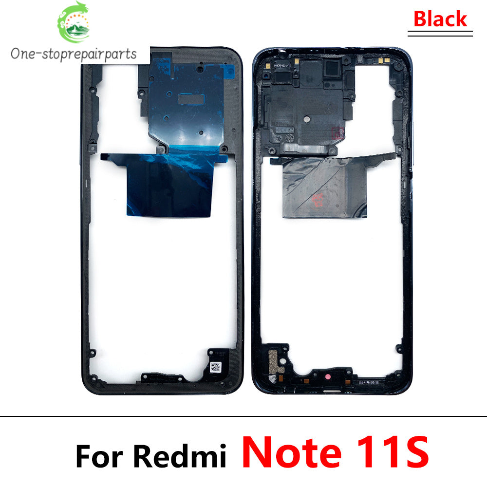 10Pcs, New For Xiaomi Redmi Note 11 4G / Note 11s / Note 11 Pro 5G Housing Middle Frame Bezel Middle Plate Cover  Xiaomi  Xiao mi phone repair parts