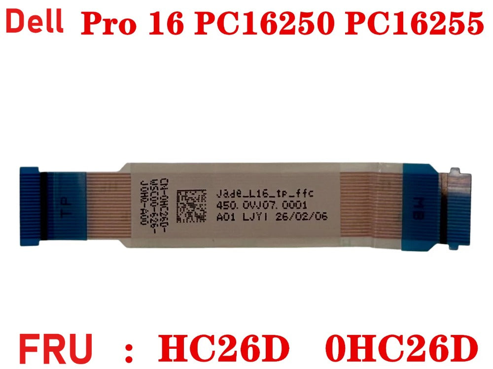 ORIGINAL LAPTOP TP Touch Pad For Dell Pro 16 PC16250 PC16255 Y3JPV 0Y3JPV 0HC26D 006R8M 024JC2 Dell laptop repair parts