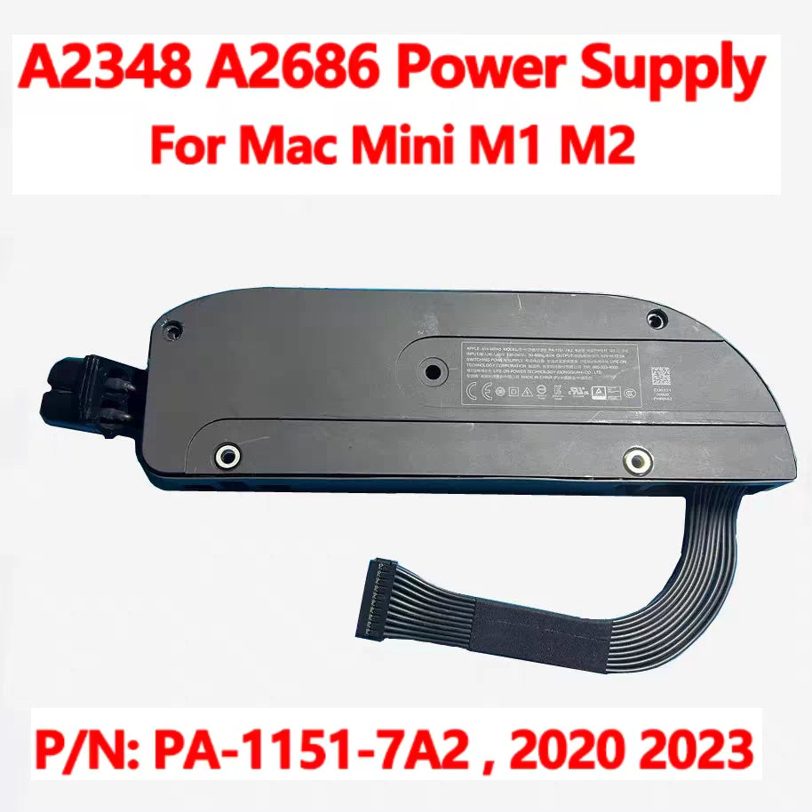 Apple Mac Mini A1993 A2348 A2686 MRTR2 MRTT2 2018 150W Power Supply 614-00023 ADP-150BF PSU  Power Supply 185W 661-30396, 614-61400045, PA-1151-7A2 for Mac Mini M1 & M2 A2348 (M1) A2686 (M2)M2 Pro POWER Adapter Replacement Mac repair parts