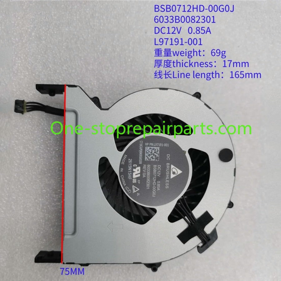 CPU GPU Cooling fan for HP Z2 MINI G5 Mini Desktop Workstation GPU AMD cooler fan L97191-001 L97192-001 L97185-001 M40057-001 DFS200912AP0T