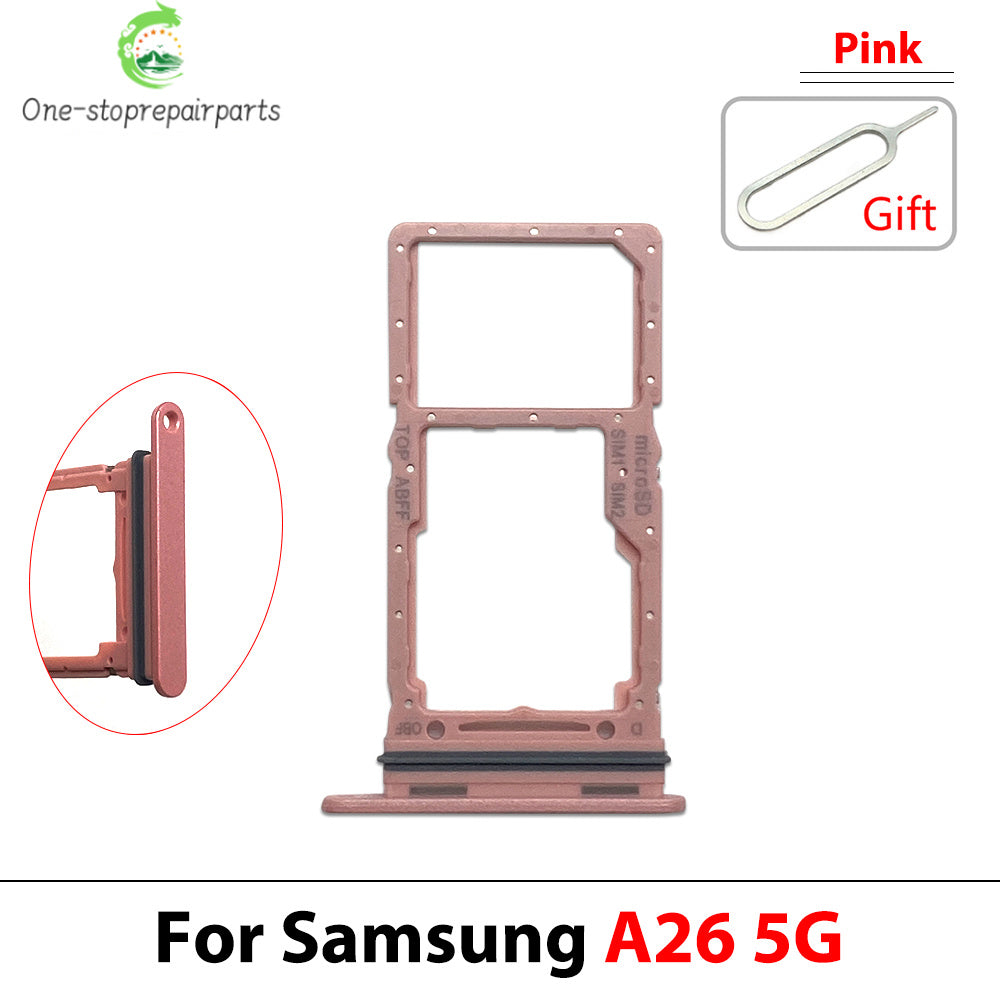 New For Samsung A36 A26 A56 4G 5G Dual SIM Card Tray Slot Holder Adapter Accessories Samsung phone repair parts