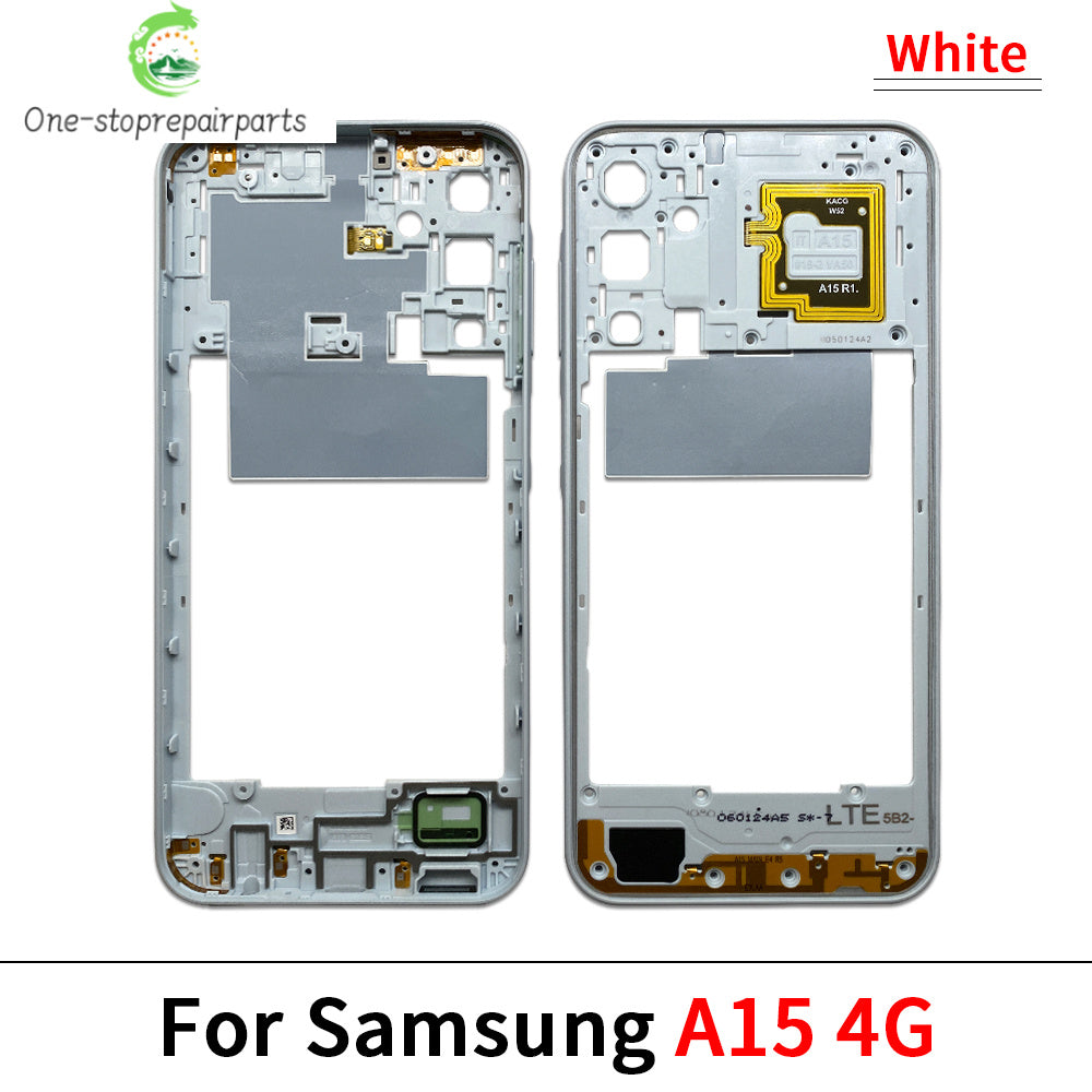 New For Samsung A15 4G A155F / A15 5G A156B / A05 / A05s / A25 5G Housing Middle Frame Bezel Middle Plate Cover Samsung phone repair parts