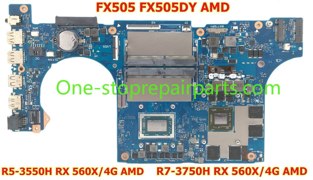 Motherboard for Asus TUF Gaming FX505 FX505DY AMD Ryzen 5 3550H R7 3750H RX 560X AMD GPU 4GB 90NR01A0-R05001 FX505DY-AL080T main system board