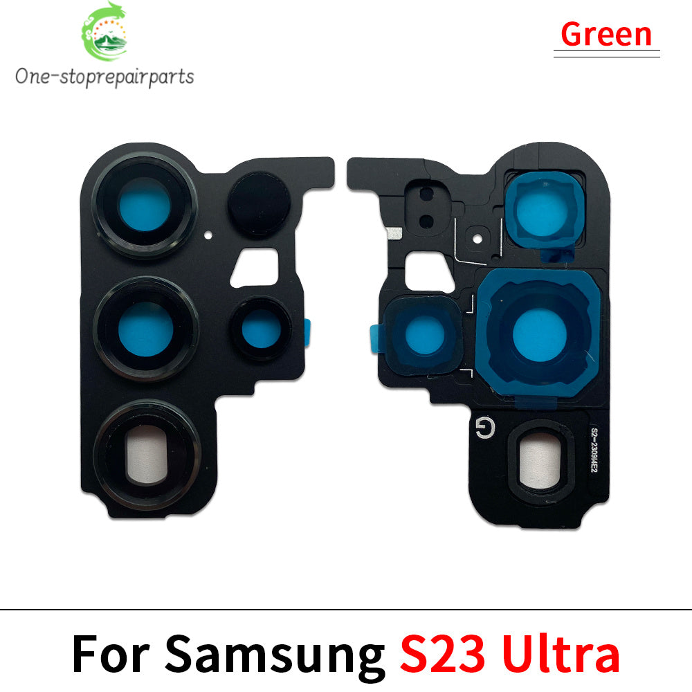 New Housing Back Rear Camera Glass Lens With Cover Frame Holder For Samsung S22 S23 Plus Ultra Samsung phone repair parts