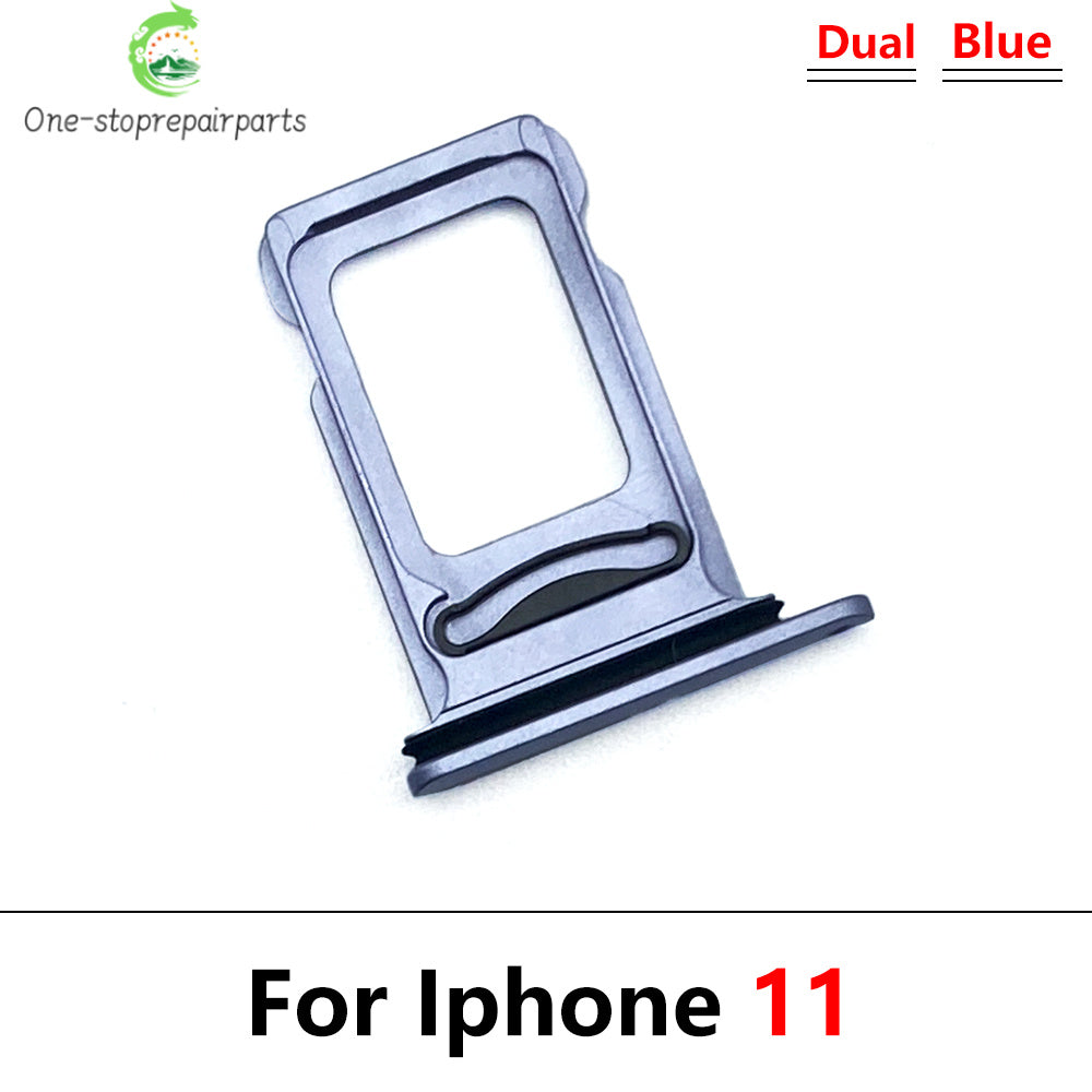 New For iPhone 11 Pro 11Pro Max Dual SIM Card Tray Slot Holder Adapter Accessories iPhone phone repair parts