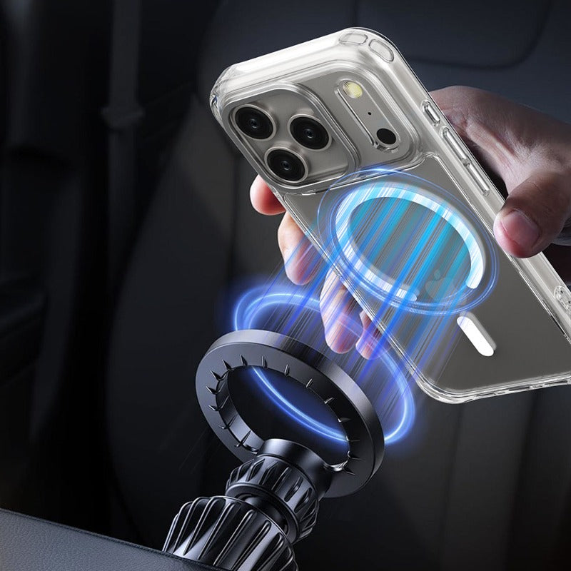 Applicable iPhone 17promax magnetic mobile phone case all-inclusive anti-drop iphone17 transparent mobile phone protective case 17air new case advanced sense magsafe magnetic case super anti-drop Phone accessories