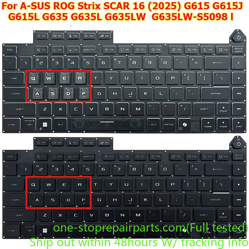 Keyboard for ASUS ROG Strix SCAR 16 (2025) G615 G615J G615L G635 G635L G635LW  G635LW-S5098 laptop keyboard repair