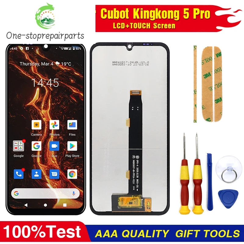 6.088 Inch 100% Quality For Cubot KINGKONG 5 Pro LCD&Touch Screen Digitizer Ddisplay Screen Module Repair Replacement Parts Other Brand Phone repair parts