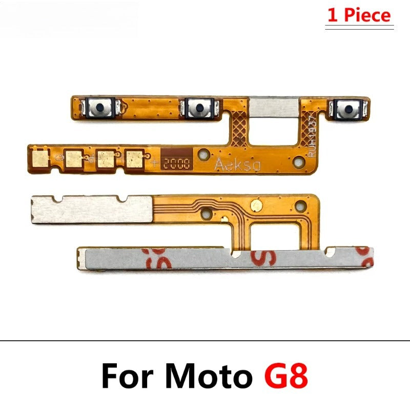 50Pcs, Volume Button Power Switch On Off Button Flex Cable For Motorola Moto G5 G6 G8 G7 G9 Plus Play Power Lite Motorola phone repair parts