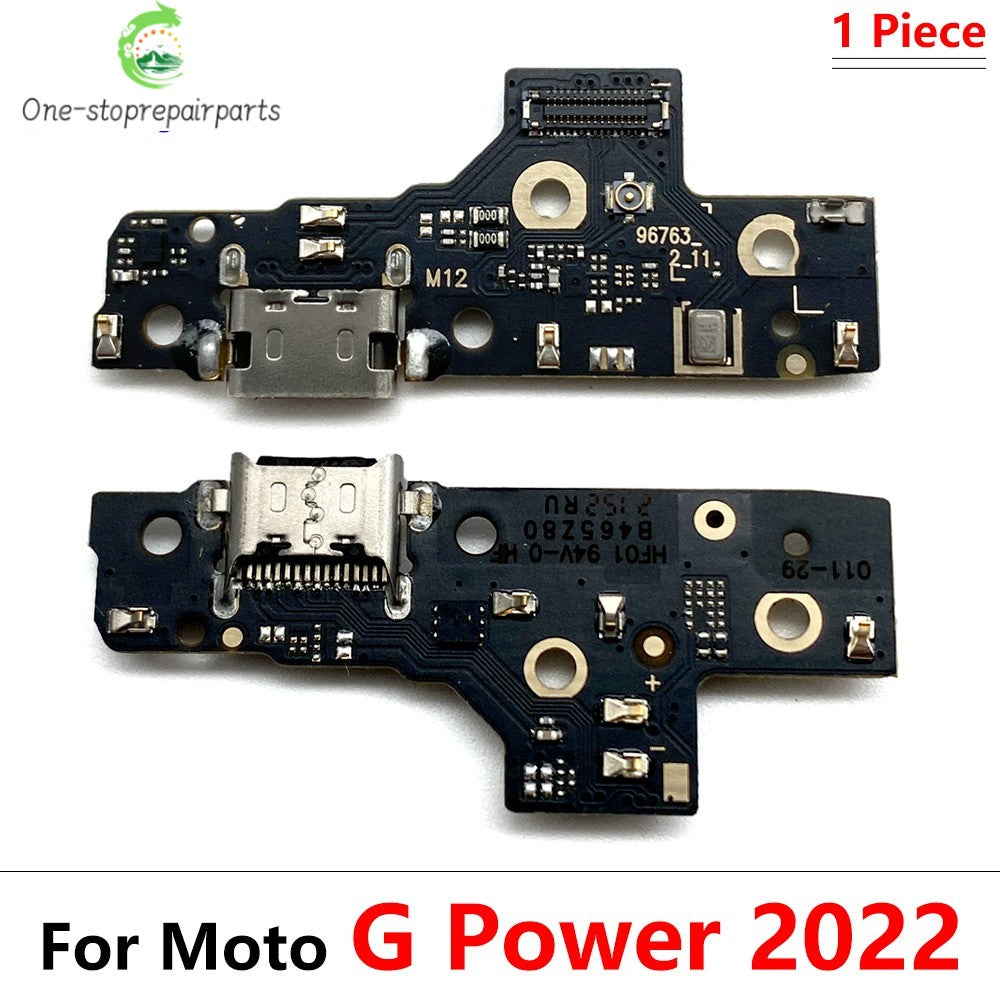 10Pcs, USB Charging Connector Board Port Dock Flex Cable For Moto G Stylus Power Play Pure G 5G Plus 2020 2021 2022 2023 2024 Motorola phone repair parts