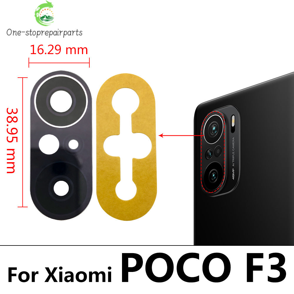 2 Pcs Rear Back Camera Glass Lens Cover For Xiaomi Mi Poco F3 X3 X4 M4 M3 NFC F2 Pro F1 F4 4G 5G Replacement Parts Xiaomi  Xiao mi phone repair parts