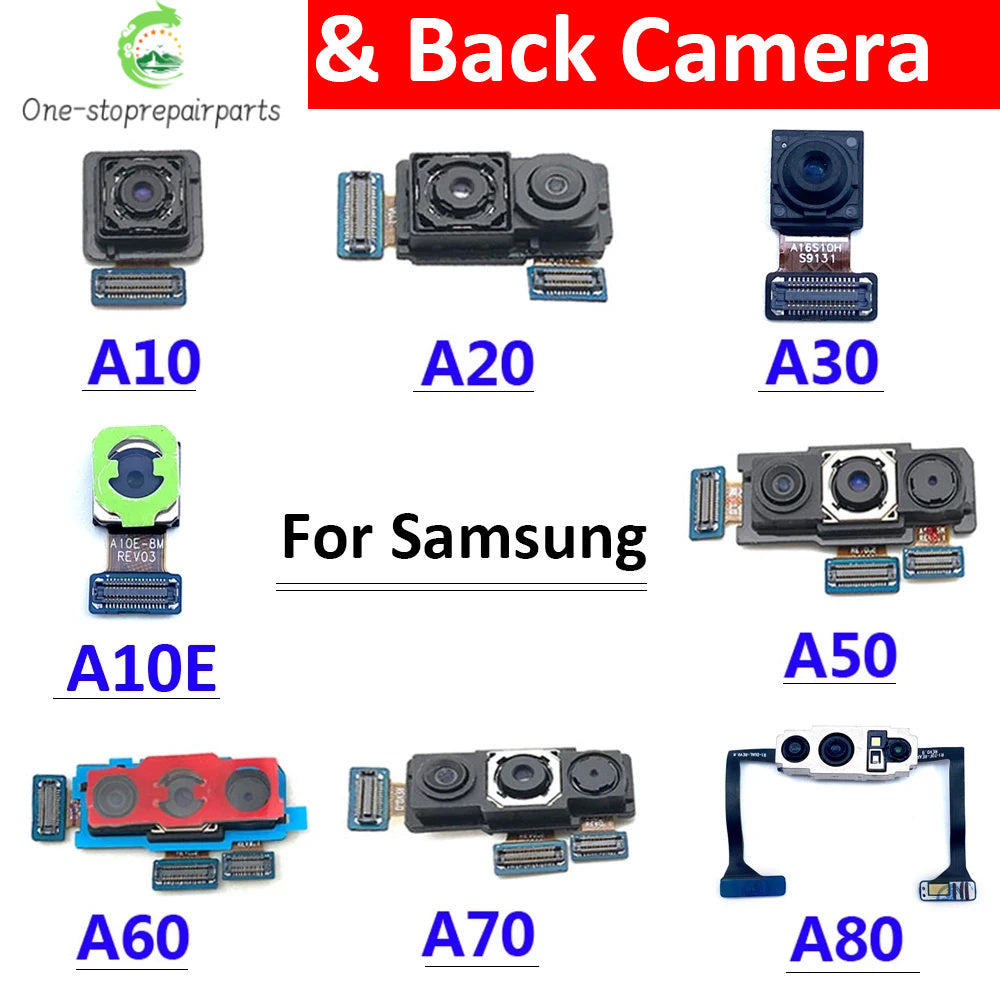 New Rear Main Back Camera Front Camere Flex Cable For Samsung A10 A20 A30 A40 A50 A60 A70 A80 A10E Samsung phone repair parts
