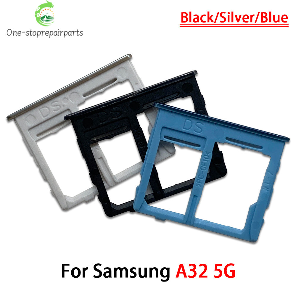 SIM Card Tray Slot Holder Adapter Accessories For Samsung A22 A32 4G 5G Replacement Spare Parts Samsung phone repair parts