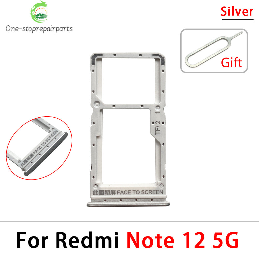 10Pcs, Micro Nano SIM Card Holder Tray Slot Holder Adapter Socket For Xiaomi Redmi Note 12 12s Pro Plus 4G 5G  Xiaomi  Xiao mi phone repair parts