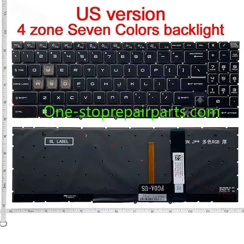 US NEW Laptop Keyboard For MSI VECTOR GP68HX 13V GP68 GE68 GP78 GE78 GE78HX GS77 GT77HX MS-17S1 15H1 15H2 15K1 15HK 1585 1583 MSI laptop repair parts