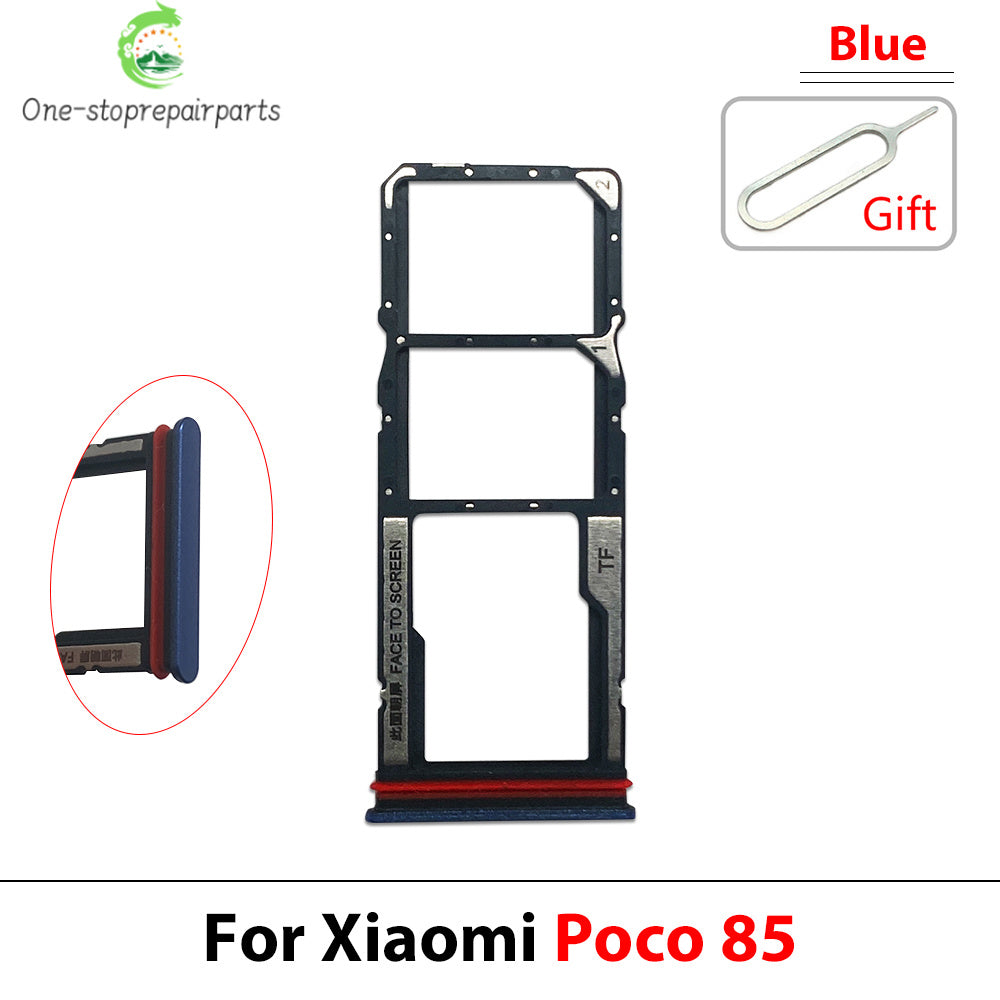 New For Xiaomi Poco C40 C71 C65 C75 C85 SIM Card Slot SD Card Tray Holder Adapter  Xiaomi  Xiao mi phone repair parts