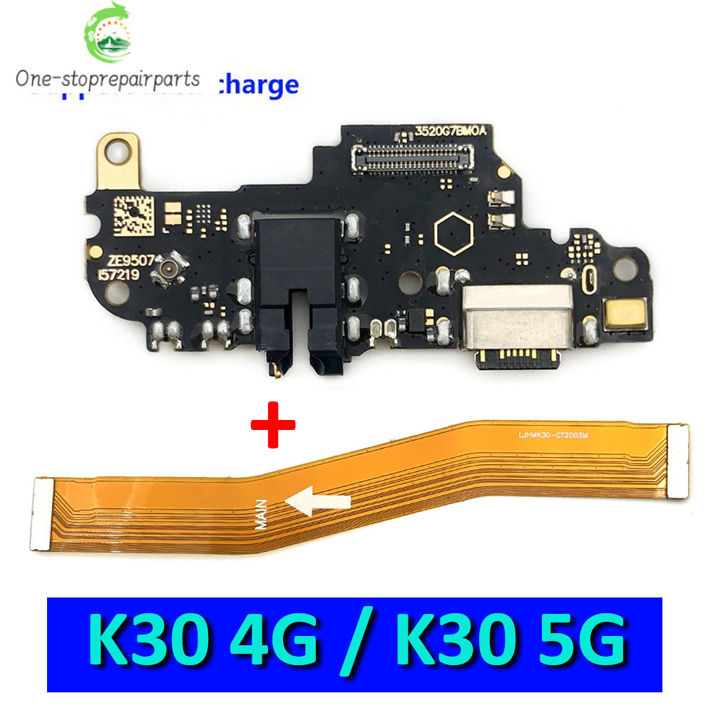 New For Xiaomi Redmi K30 4G 5G USB Charger Charging Dock Port Connector Flex Cable With Main Mainboard Flex Cable Xiaomi  Xiao mi phone repair parts
