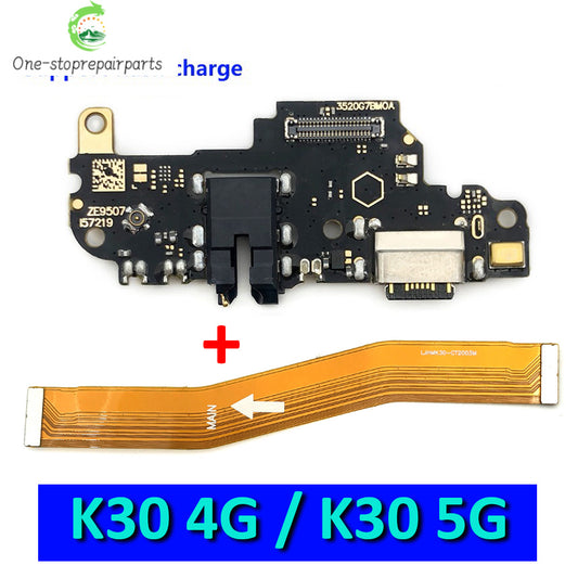 New For Xiaomi Redmi K30 4G 5G USB Charger Charging Dock Port Connector Flex Cable With Main Mainboard Flex Cable Xiaomi  Xiao mi phone repair parts