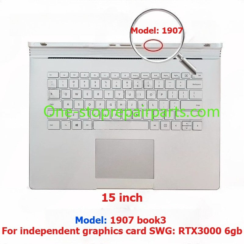 Base Keyboard For 13.5 15 inch Microsoft Surface book1/2/3 generation 1704 1705 1785 1834 1835 1050 1813 6g 1060 1050 965 940 graphic card 2nd 3nd generation